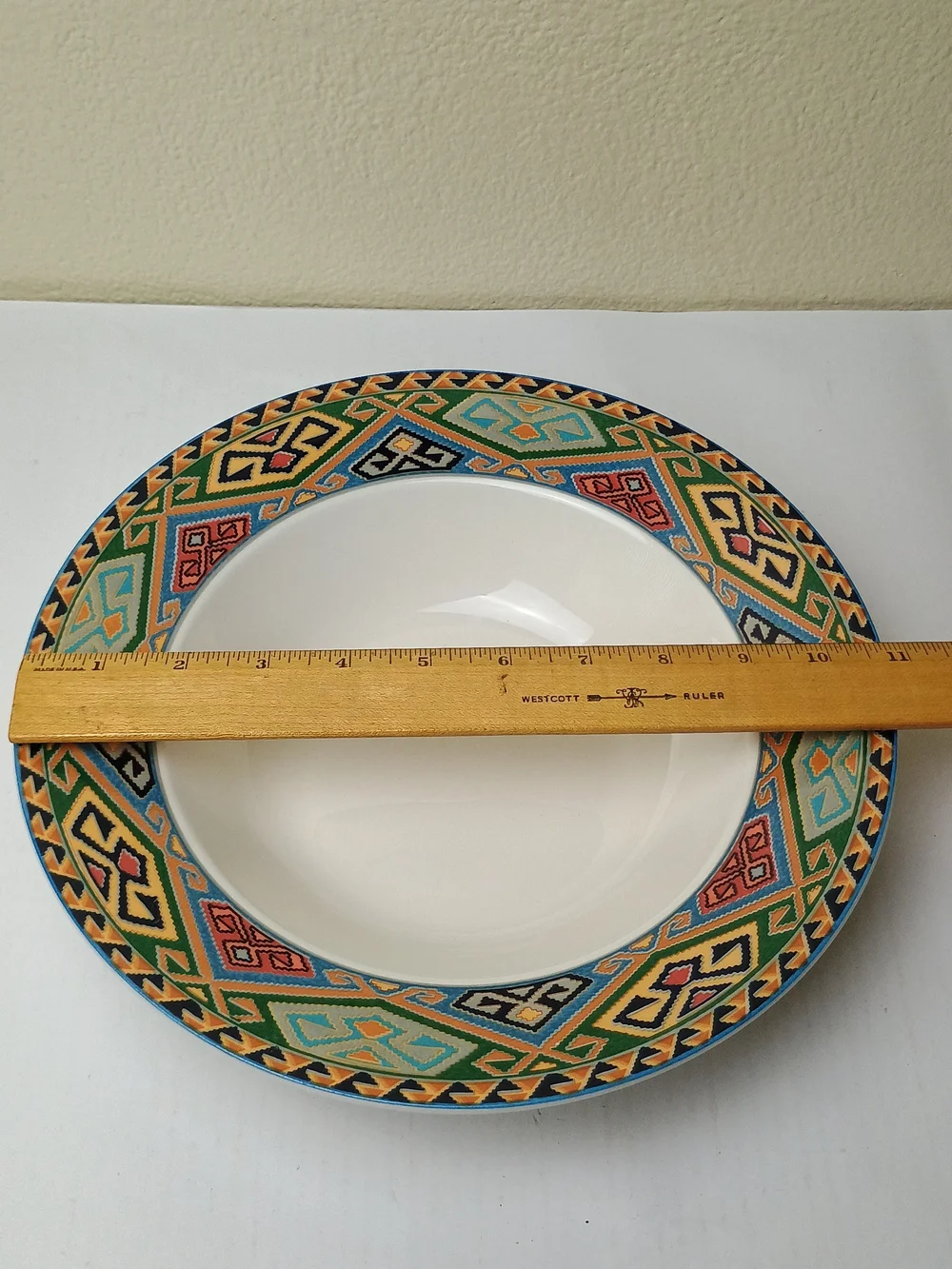 La Brea Replacement Round Vegetable Bowl Multicolor Geometric Discontinued Piece